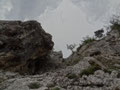 im Bereich der Loswandpromenade geht es noch diese Rinne (Beginn links umgehbar) empor, am Ende vor einem Kamin nach links queren