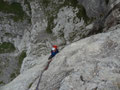 2. Seillänge im Riss