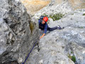 in der "40m-Verschneidung", 3. Seillänge