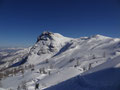 Gipfelanstieg zum Weißhorn, im Hintergrund der Roßkogel (1955m)