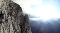 Blick zum NW-Gratturm, rechts die Enns, die durch den Gesäuseeingang fließt