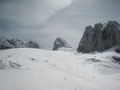 nur eine Spur am Gosaugletscher