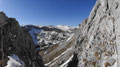 ungefähr nach der Hälfte des Westgrats, hier wird die Kletterei und das Gestein besser