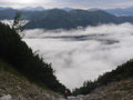 am Ende der zweiten Rinne, unterhalb der Johnsbacher Scharte
