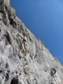 3. Seillänge, im Riss