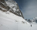 die Schneebergwand links
