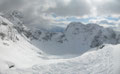 Sturzhahn (2028m) links, Traweng (1981m) rechts, dazwischen das Steirertor
