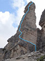 der Dülferweg auf die Guglia Edmondo de Amicis