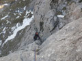Blick zum Stand aus der langen 6. Seillänge