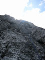 10. Seillänge, im linken Riss