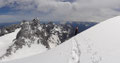 auf dem oberen Schneefeld