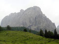Laserzwand Nordwand, im rechten Teil verläuft die Egger/Mayr-Route 