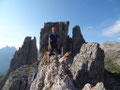 am Torre Inglese (2240m), dahinter der Torre Grande