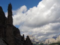 auf der Guglia Edmondo de Amicis mit den Zinnen im Hintergrund