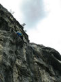 4. Seillänge, Plattenquerung