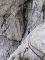 7. Sl, Ausqueren auf die Nordkante