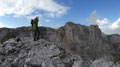 am Gipfel des Beilsteins, dahinter die Stangenwand