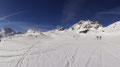 von der Heidelbergerhütte unterwegs zum Kronenjoch, rechts die Fluchthörner