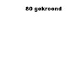 Tachtig gekroond