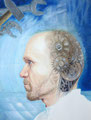Mechanical Thoughts, 2014, 66x50 (62x49), Farbstift + Aquarell / Aquarellpapier