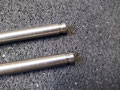 Bei beiden Wellen wird an einer Seite 6mm breit und auf 10mm Durchmesser reduziert.