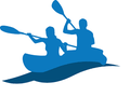 représentation d'un canoé (descente de rivière en Aveyron ?)