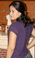 Polo manga corta morado