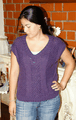 Polo manga corta morado
