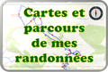 Cartes et parcours de mes randonnées