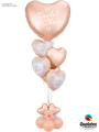 Balloon Bouquet: Personalised Hearts ca. 2,00m - € 69,90