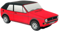 (0411) VRUMVRUM - Golf 1 Cabrio - Kissen - 34 cm lang!