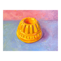 Gele Puddingvorm - 40x30cm - oilpaint on canvas - 2023 - Available
