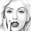 Christina Aguilera | Copyrights © ART GOD & LOVE INC - Drawing by Dayron Villaverde