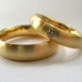 750er Gelbgold Eheringe von Goldschmiede Stephanie Berger