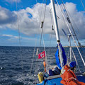 Passing the dangerous skerries to the sound