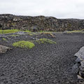 Walking on the rift that connects the North American and Eurasian tectonic plates - they are moving  slowly apart