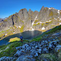 Heading down the other side, where we found nice lakes...