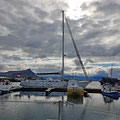 A huge swiss sailing vessel, visiting with crew