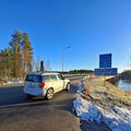 Before reaching norway, we had to cross trough Finland, where a lot of reindeers are living...