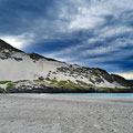 On the west coast of Sørøya, you can find a lot of sandy beaches and huge sand dunes.