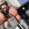 With the help of Sampto, a Finnish sailor, we located the problem in a melted brush-contact inside the electric motor