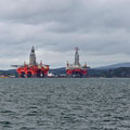 Oil platforms waiting to be delivered