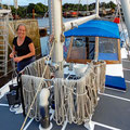 Cleaning all the sails, ropes, rolls, etc. for three days