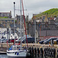 Arriving in Lerwick, the main town, just before strong winds were back
