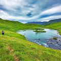 Walking along the river and lakes...