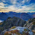 View over all the mountains, where great ski tours are waiting for us.