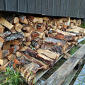 But first, we had to chop the old wood - so there will be enough for the next season.