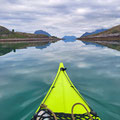 Daniela explores the surrounding islands by kayak.