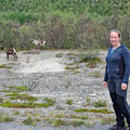 Luckily we stoped for these reindeers. Because when we drove off...