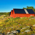 Old fishing-boats sheds. In the old days after fishing, the boat have been pulled up into those houses.